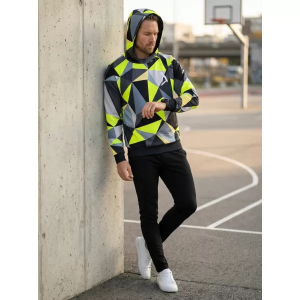  Muška funkcionalna dukserica premija ALTISPORT VOJ/ALM007MI01 CRNO/FLUO ŽUTO 