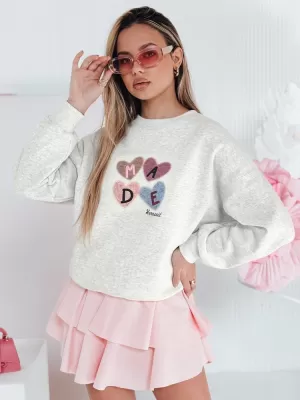 Ženska majica DSTREET MADELIN BY1459 SVIJETLO SIVE BOJE