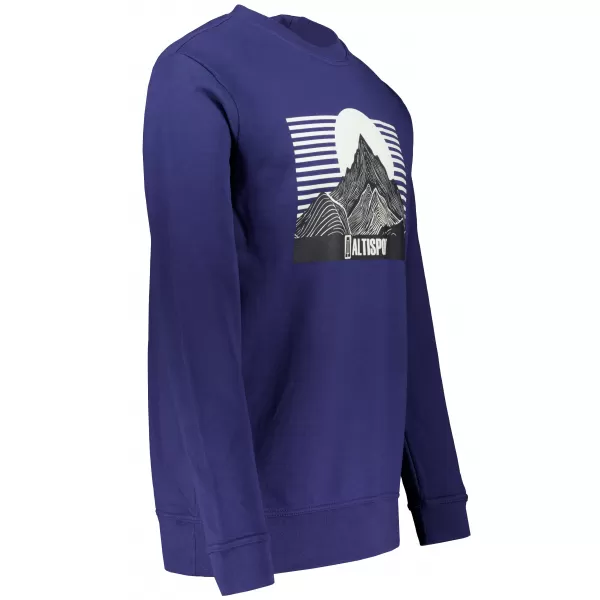  Muški sweatshirt ALTISPORT ALM188406 PONOĆNO PLAVA 