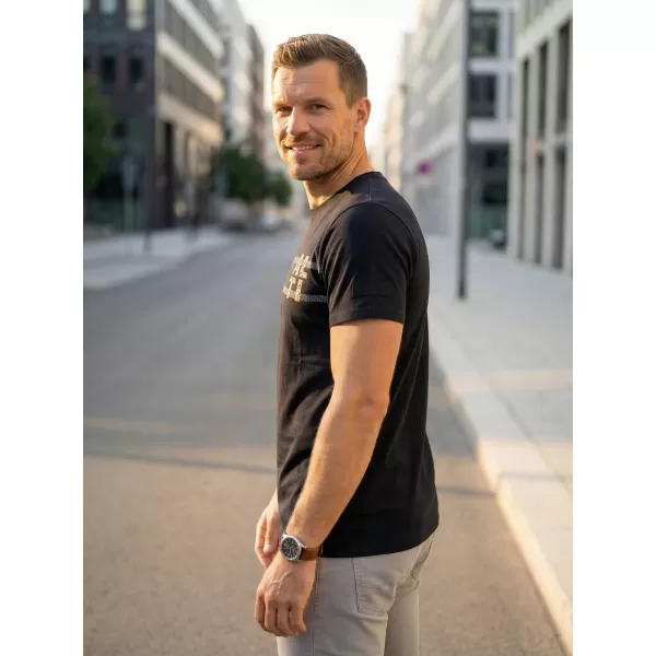  Muška majica kratkih rukava ALTISPORT EBEN CRNA 