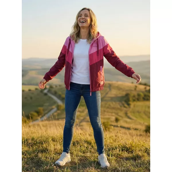  Ženska jakna ALTISPORT EDNA TAMNOCRVENA 