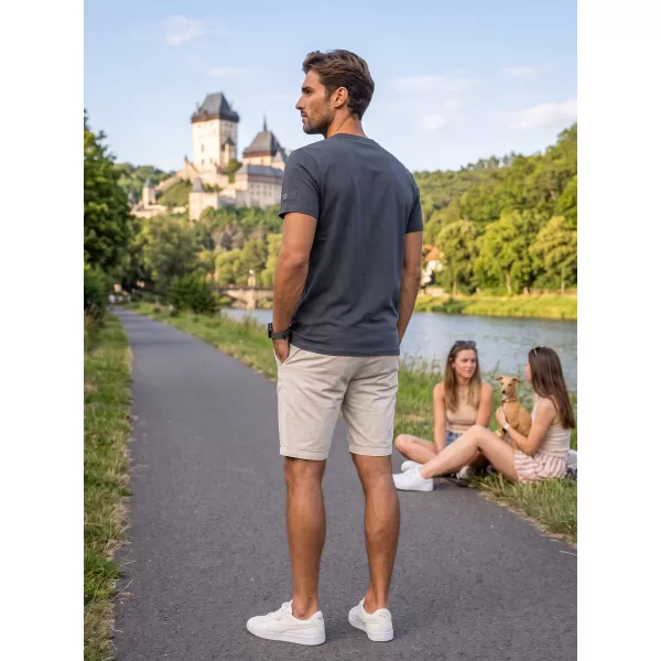  Muška majica kratkih rukava ALTISPORT EBEN TAMNOSIVA 