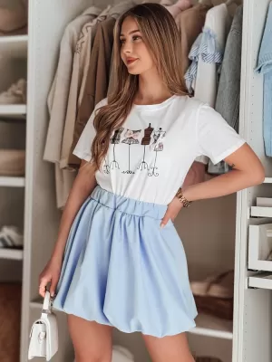 Ženska suknja DSTREET PUFFELLA CY0502 SVIJETLOPLAV