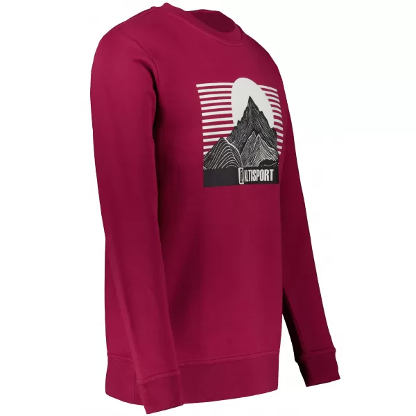  Muški sweatshirt ALTISPORT ALM188406 GRANAT 