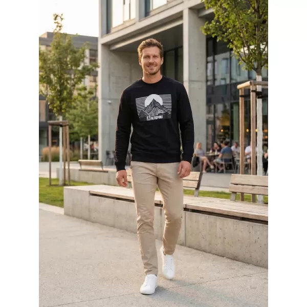  Muški sweatshirt ALTISPORT ALM188406 CRNA 