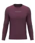 Muški majica s dugim rukavom HANNAH BINE L/S CRVENI MAHAGONI