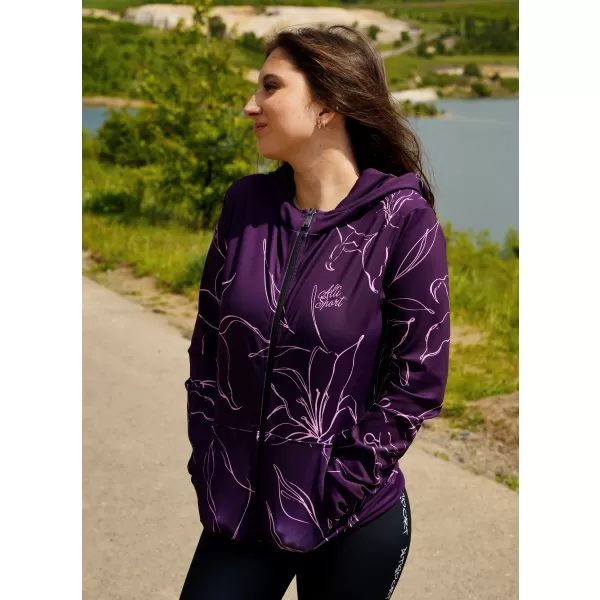  Ženska premium funkcionalna majica s patentnim zatvaračem ALTISPORT VOJ/ALW100MI02 FUKSIJA 