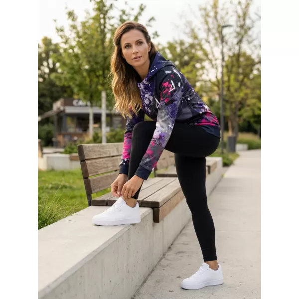  Ženska funkcionalna dukserica premija ALTISPORT VOJ/ALW055MI01 CRNO -PINK 