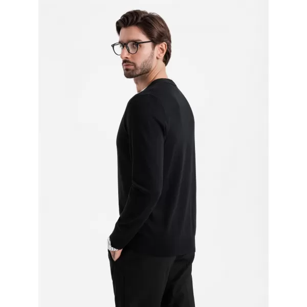  Muški kardigan OMBRE OM-SWCD-0126 CRNI 