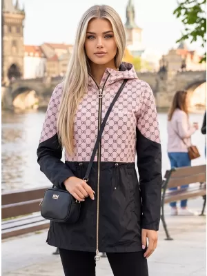 Ženski kaput KIXMI UNNI SVIJETLO BEŽ/CRNA