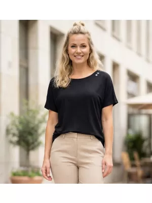 Ženska majica kratkih rukava ALTISPORT ELEORA CRNA