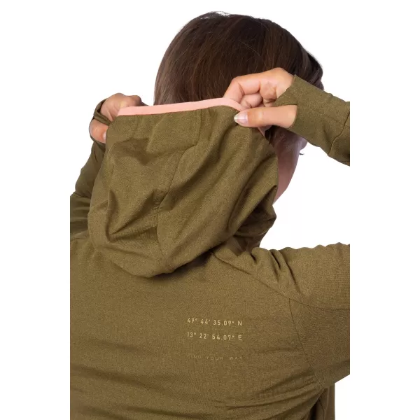  Ženska majica HANNAH NYMA HOODY BUKVA 