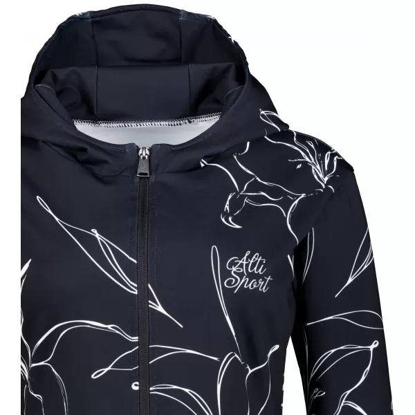  Ženska premium funkcionalna majica s patentnim zatvaračem ALTISPORT VOJ/ALW100MI02 CRNA 