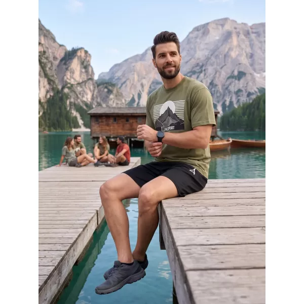  Muška majica kratkih rukava ALTISPORT ALM188812 KAKI 