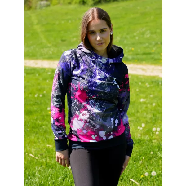  Ženska funkcionalna dukserica premija ALTISPORT VOJ/ALW055MI01 CRNO -PINK 