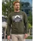 Muški sweatshirt ALTISPORT ALM188406 VOJNOG
