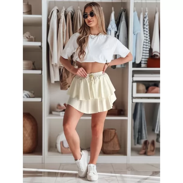  Ženska suknja DSTREET FALBELA CY0493 BIJELA 