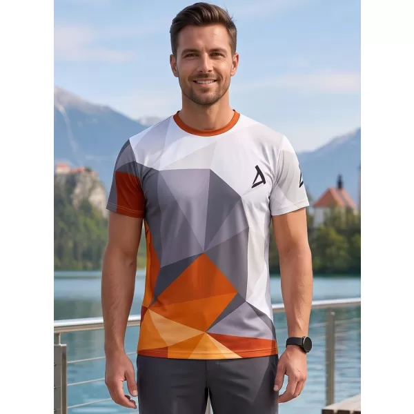  Muški funkcionalni t -majica Premium Plus ALTISPORT VOJ/ALM007TR02 NARANČASTA/SIVA 
