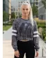 Ženska vrhunska funkcionalna skraćena majica ALTISPORT VOJ/ALW096MI08 SIVA