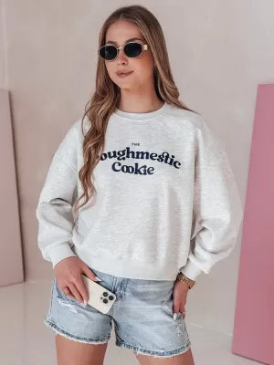Ženska majica DSTREET COOKIES BY1444 SVIJETLO SIVE BOJE