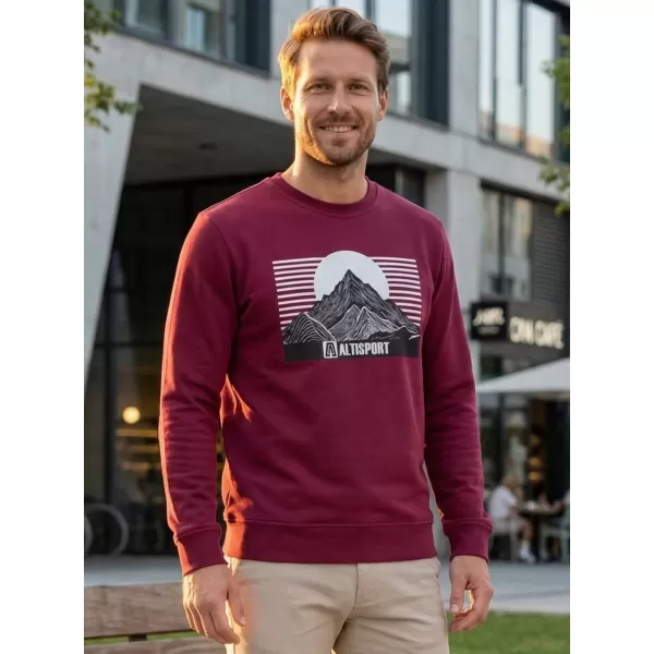  Muški sweatshirt ALTISPORT ALM188406 GRANAT 