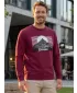 Muški sweatshirt ALTISPORT ALM188406 GRANAT