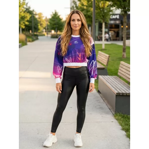  Ženska vrhunska funkcionalna skraćena majica ALTISPORT VOJ/ALW083MI08 LJUBIČASTA 