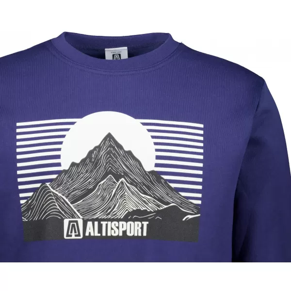  Muški sweatshirt ALTISPORT ALM188406 PONOĆNO PLAVA 