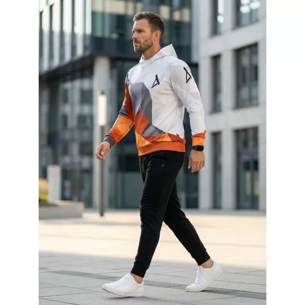 Muška funkcionalna dukserica premija ALTISPORT VOJ/ALM007MI01 NARANČASTA/SIVA 