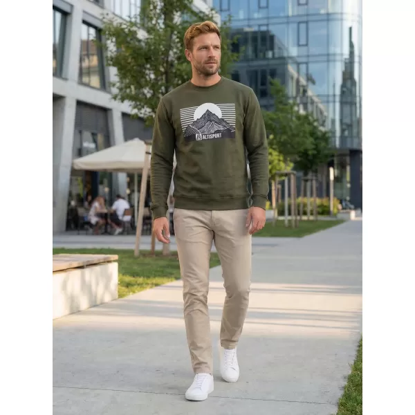  Muški sweatshirt ALTISPORT ALM188406 VOJNOG 