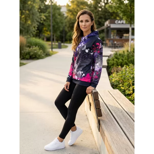  Ženska funkcionalna dukserica premija ALTISPORT VOJ/ALW055MI01 CRNO -PINK 