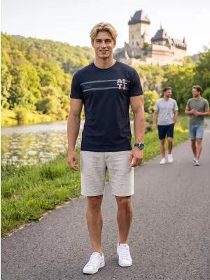 Muška majica kratkih rukava ALTISPORT EBEN CRNA