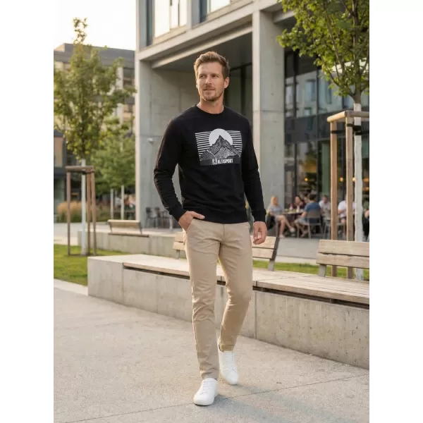  Muški sweatshirt ALTISPORT ALM188406 CRNA 