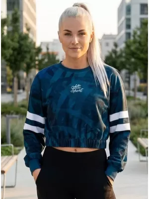 Ženska vrhunska funkcionalna skraćena majica ALTISPORT VOJ/ALW096MI08 KEROZIN