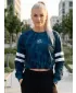 Ženska vrhunska funkcionalna skraćena majica ALTISPORT VOJ/ALW096MI08 KEROZIN
