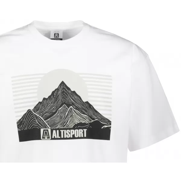  Muška majica kratkih rukava ALTISPORT ALM188812 BIJELA 