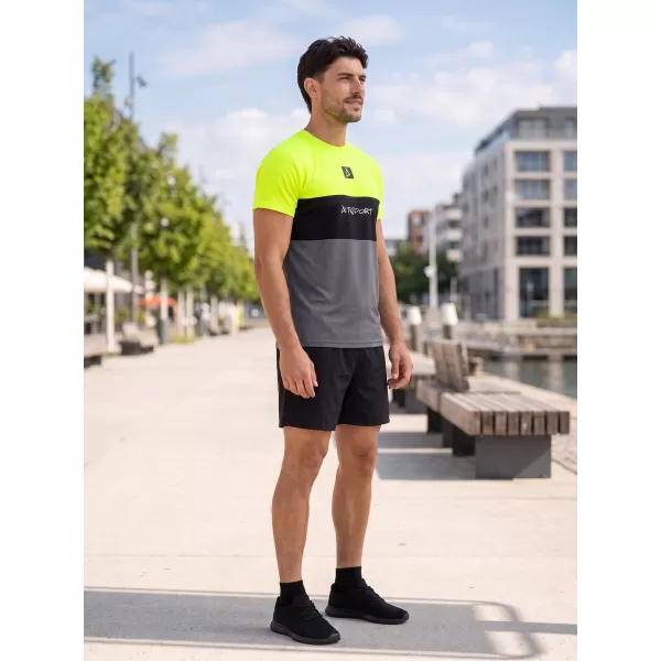  Muška premium plus funkcionalna majica ALTISPORT VOJ/ALM051TR02 NEON-ŽUTA 