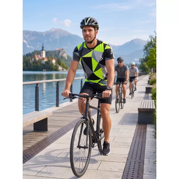  Muški funkcionalni t -majica Premium Plus ALTISPORT VOJ/ALM007TR02 CRNO/FLUO ŽUTO 