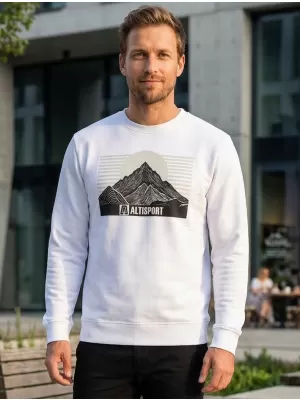 Muški sweatshirt ALTISPORT ALM188406 BIJELA