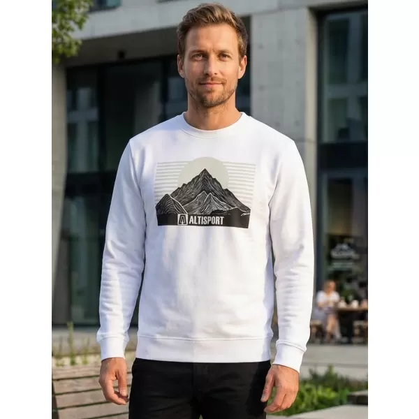  Muški sweatshirt ALTISPORT ALM188406 BIJELA 