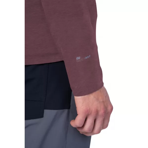  Muški majica s dugim rukavom HANNAH BINE L/S CRVENI MAHAGONI 