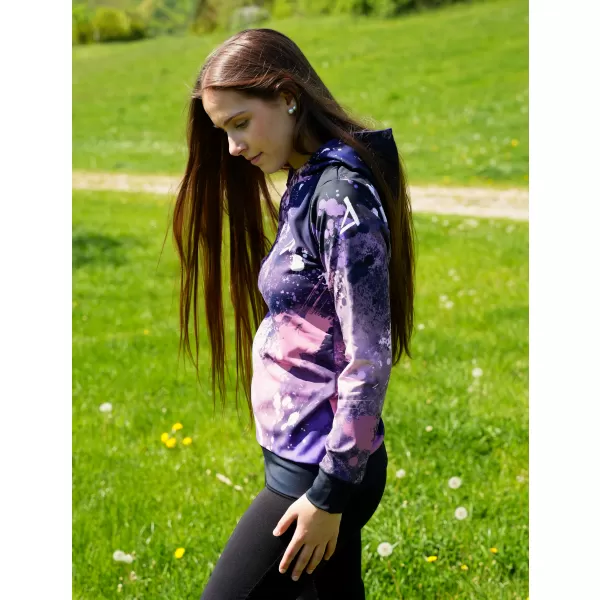  Ženska vrhunska funkcionalna majica ALTISPORT VOJ/ALW055MI01 CRNO LJUBIČASTA 