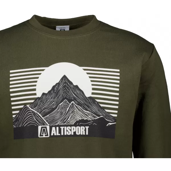  Muški sweatshirt ALTISPORT ALM188406 VOJNOG 