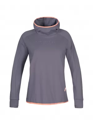 Ženska majica HANNAH NYMA HOODY SIVI GREBEN MEL