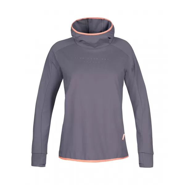  Ženska majica HANNAH NYMA HOODY SIVI GREBEN MEL 