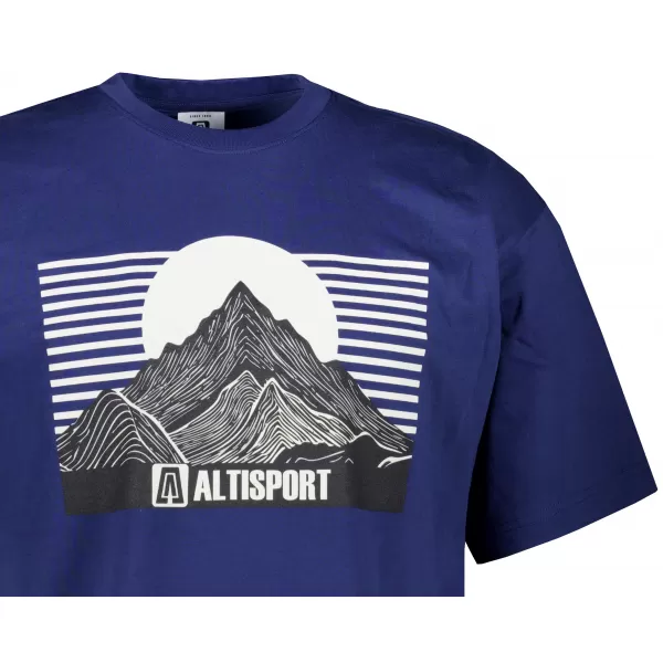  Muška majica kratkih rukava ALTISPORT ALM188812 PONOĆNO PLAVA 