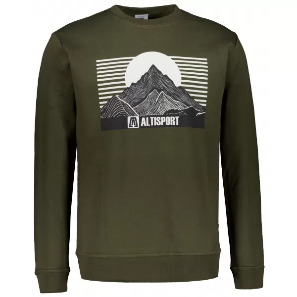  Muški sweatshirt ALTISPORT ALM188406 VOJNOG 