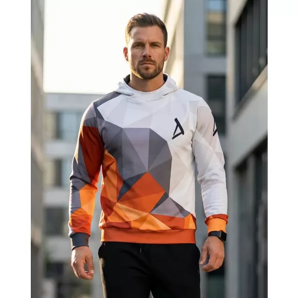  Muška funkcionalna dukserica premija ALTISPORT VOJ/ALM007MI01 NARANČASTA/SIVA 