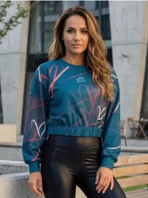 Ženska vrhunska funkcionalna skraćena majica ALTISPORT VOJ/ALW082MI08 KEROZIN