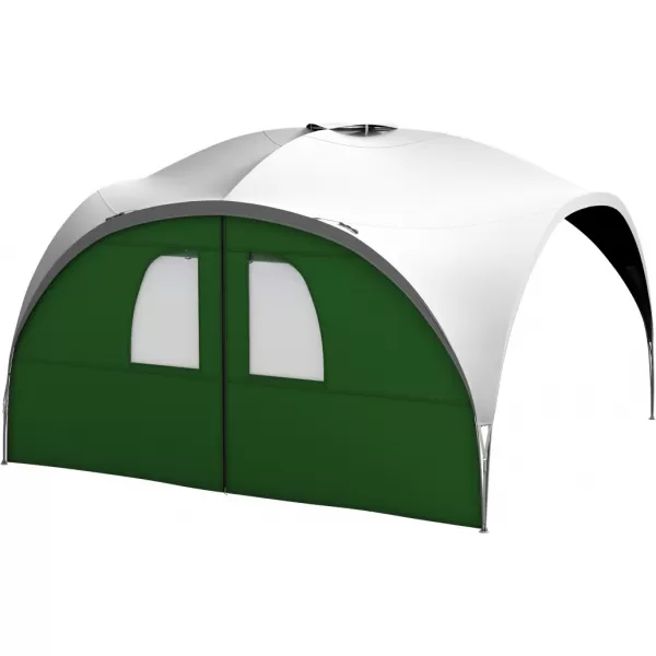  Zaslon za šator HUSKY BROOF L WALL ZIP ZELENA 